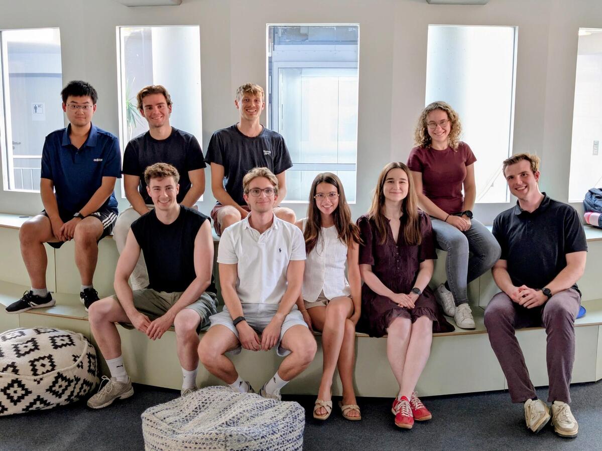 Group portrait of a team of young researchers.